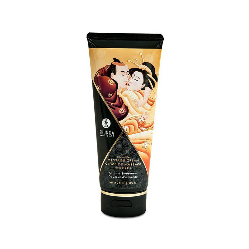 Shunga Crème de massage Comestible Douceur d'AMANDE - 200ml